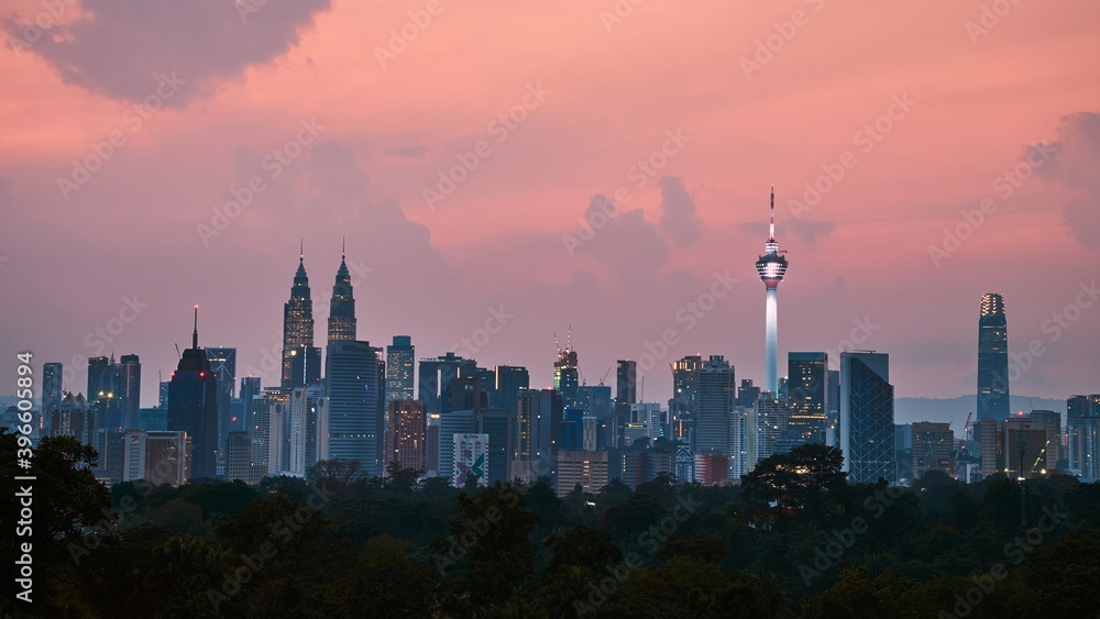 Fototapeta premium city skyline Kuala Lumpur 