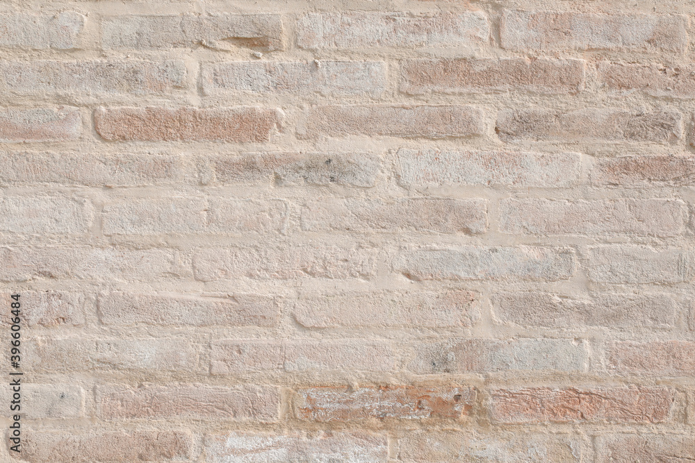 Obraz premium Brick wall with cement, bricklayer new for a backdrop with space for text, no person