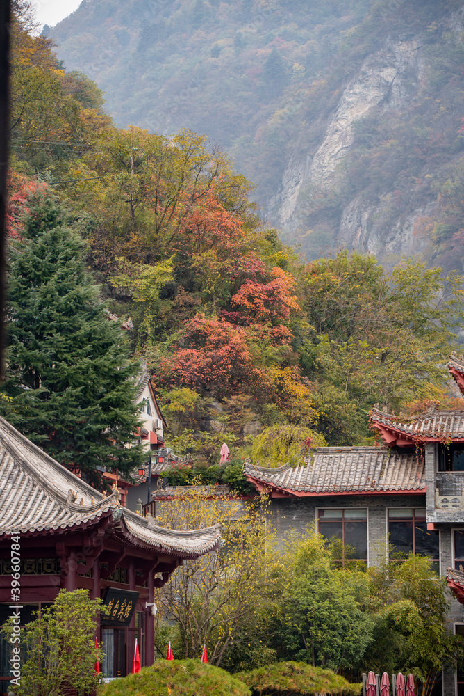 Beautiful landscape of Wudang Mountain at Wudang Mountain Beautiful landscape of Wudang Mountain at Wudang Mountain