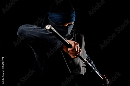 Ninja Stealth in the dark with shinobi