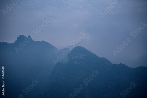 Beautiful landscape of Wudang Mountain. in Wudang Mountain