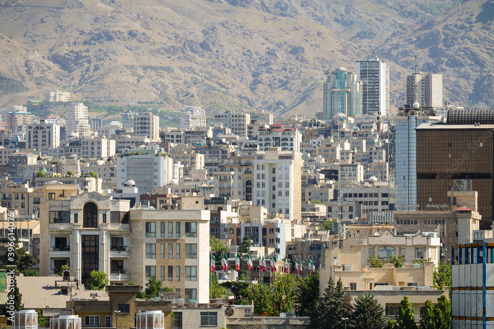 View of a part of Tehran city , capital of Iran