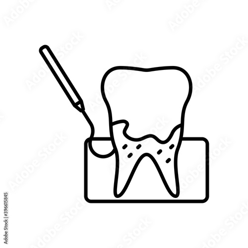 dental tartar clean icon vector illustration