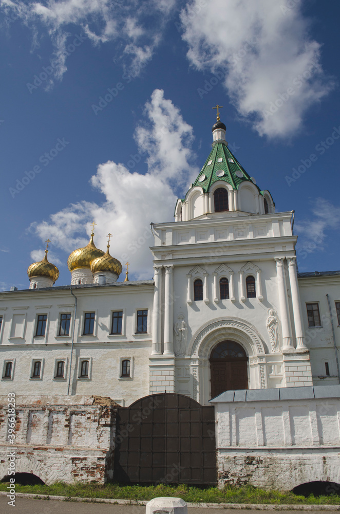 View of Ipatievsky male monastery in Kostroma Russia