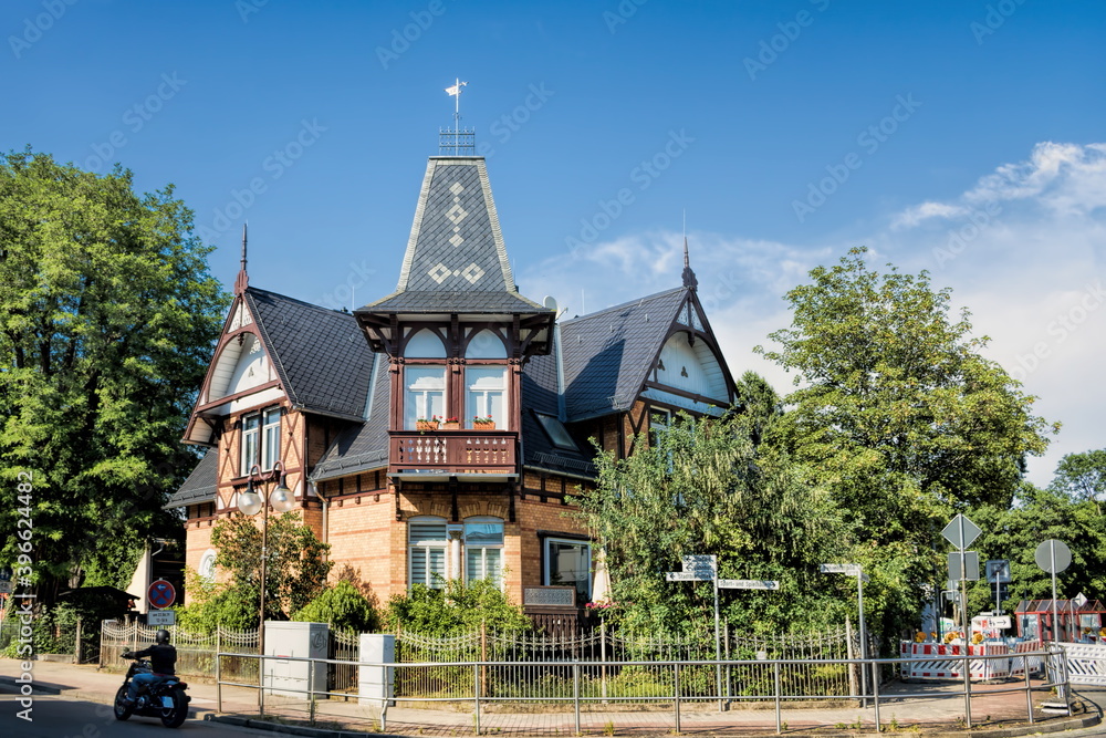 schkeuditz, deutschland - historisches fachwerkhaus schkeuditz, deutschland - historisches fachwerkhaus