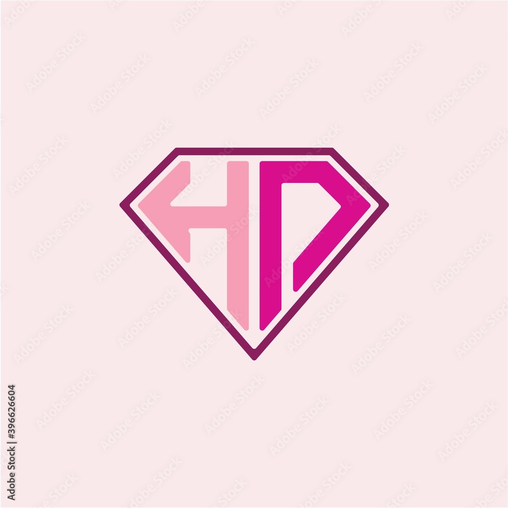The initial letter of the H N logo is diamond shaped, with a modern minimalist design