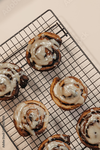 Cinnamon rolls close-up