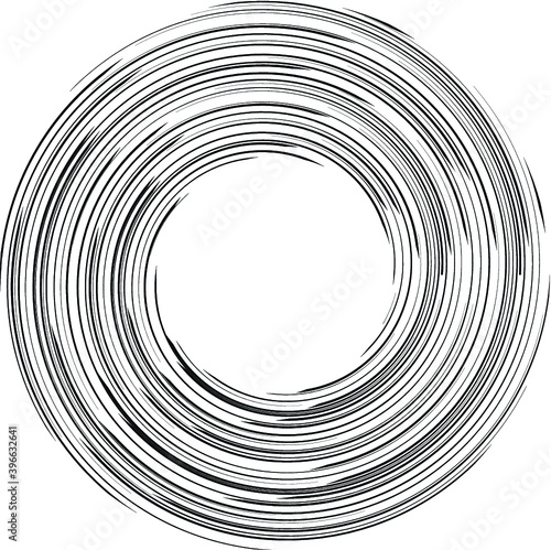 Radial Lines in Spiral Form for comic books . fireworks Explosion background . Vector Illustration . Starburst round Logo . Circular Design element . Abstract Geometric star rays . Sunburst .