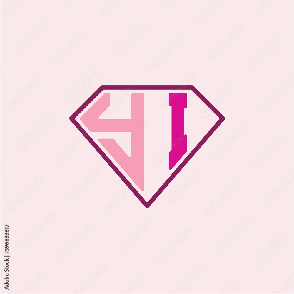 The initial letter of the Y I logo is diamond shaped, with a modern minimalist design The initial letter of the Y I logo is diamond shaped, with a modern minimalist design