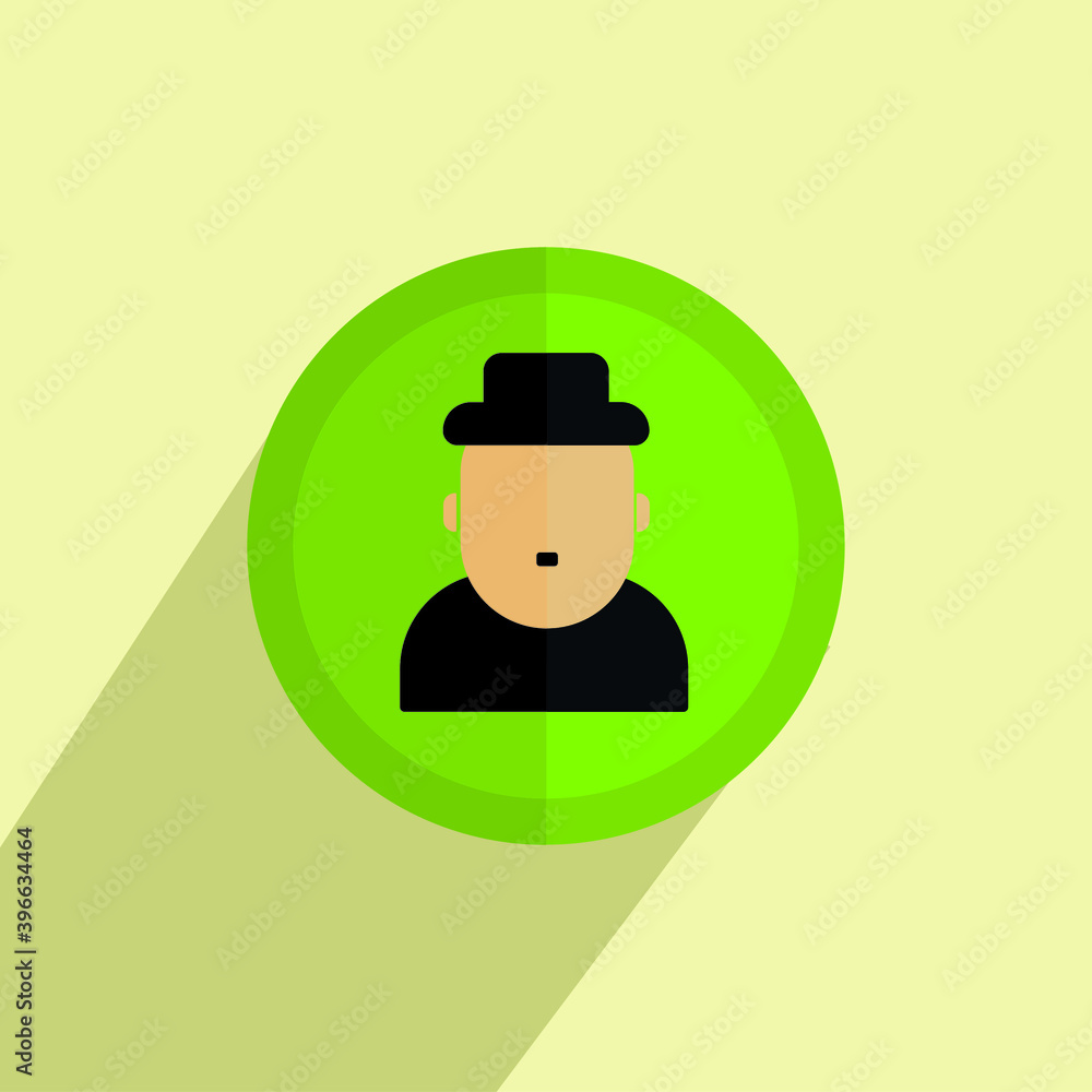 illustration of a person with a hat