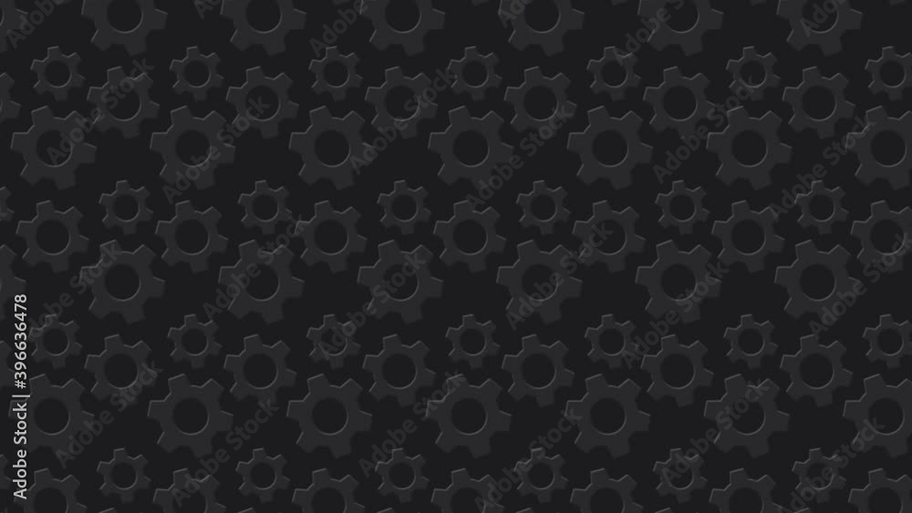 Moving background with rotating cogwheels. Engine gears. Moving background with rotating cogwheels. Engine gears.