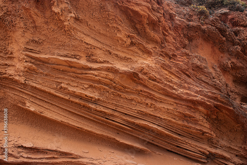 Stratified sand in Sardinia