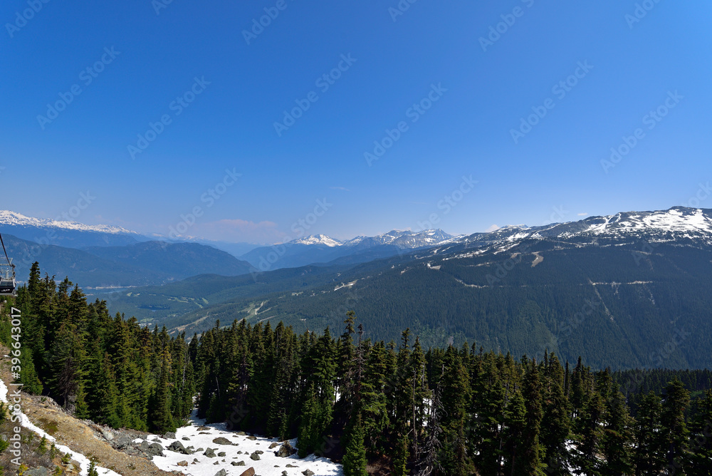 Coastal Mountains in British Columbia. Canada
