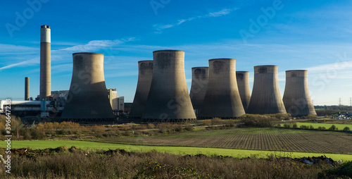 Major UK power station background