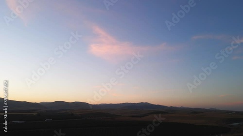 Wallpaper Mural Pink Cloud during Sunset on California Mountain Range facing West Torontodigital.ca