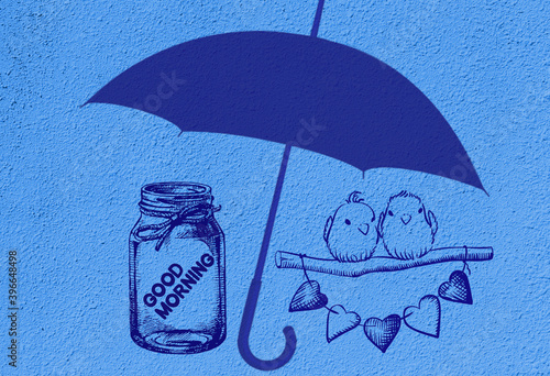 Good morning. Good morning wish. Creative drawing. Love.