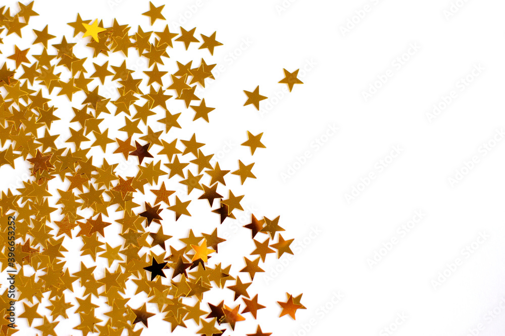 Festive background. Shining confetti stars on white background. Christmas. Wedding. Birthday. Happy woman's day. Mothers Day. Valentine's Day. Flat lay, top view, copy space.
Festive background. Shining confetti stars on white background. Christmas. Wedding. Birthday. Happy woman's day. Mothers Day. Valentine's Day. Flat lay, top view, copy space.