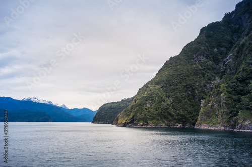 Caleta Gonzalo by the Pumalin National Park landscape at Patagonia - Chile. © raccoon