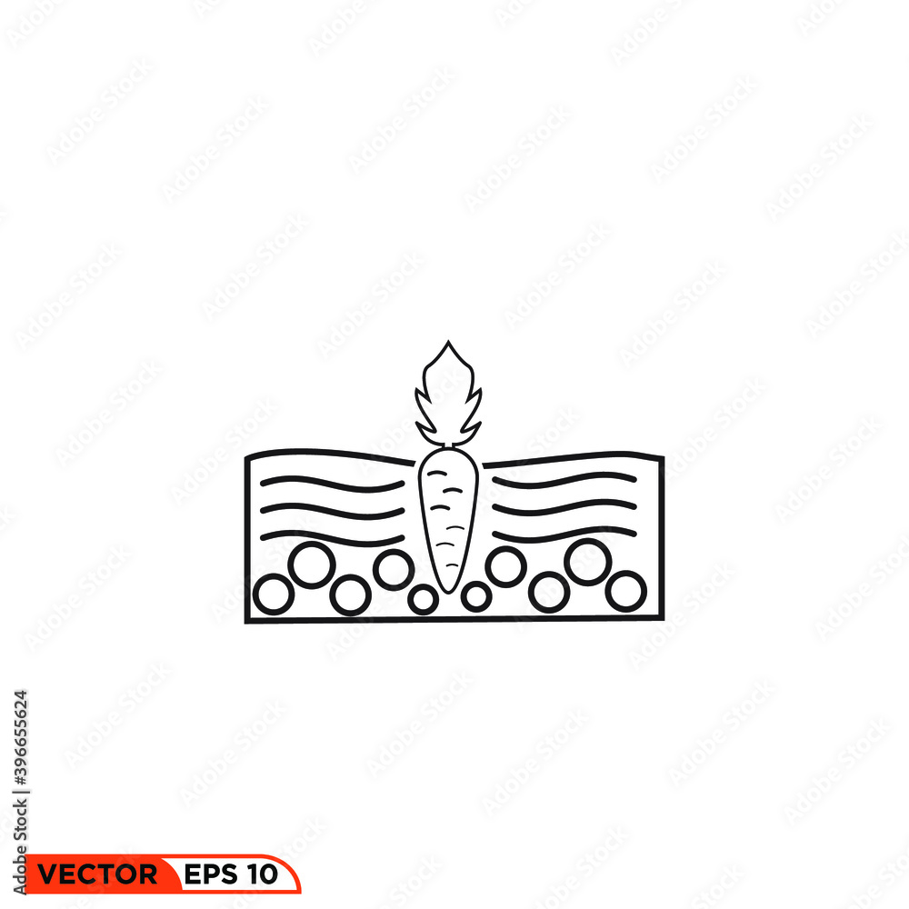 Icon vector graphic of Carrot