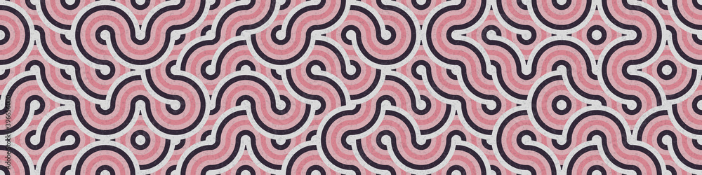 Fototapeta premium Abstract Geometric Pattern generative computational art illustration