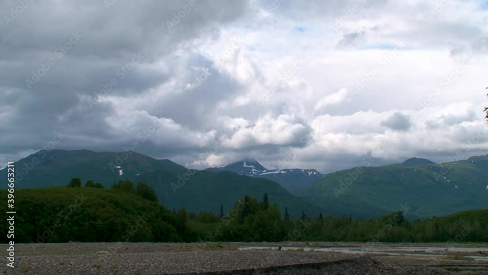 Timelapse of mountains and clouds in the Alaska wilderness Timelapse of mountains and clouds in the Alaska wilderness