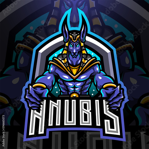 Anubis esport mascot logo