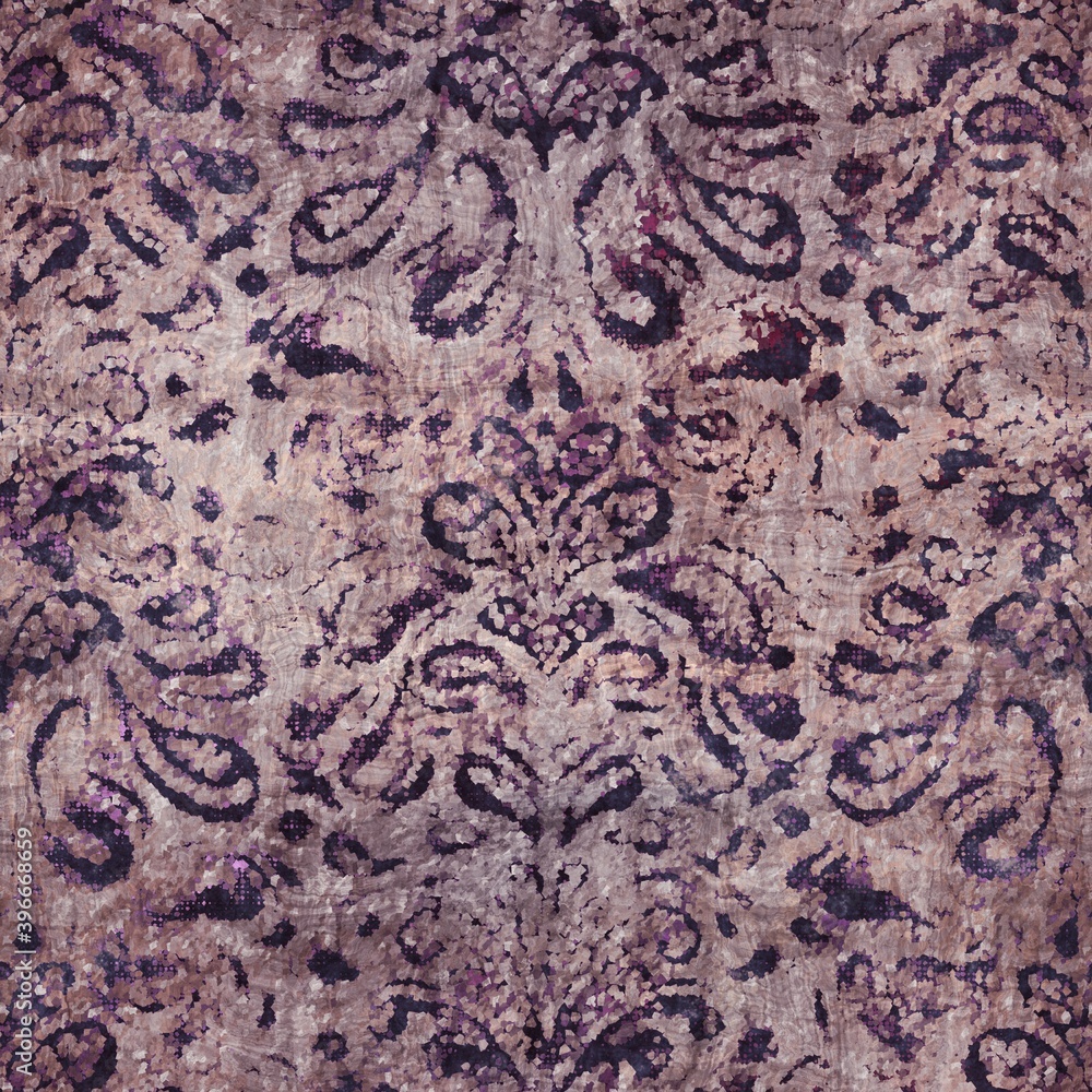 Luxury purple and tan damask seamless pattern. High quality illustration. Mysterious and luxurious grape and beige colored ornamental textured pattern swatch. Fancy and glamorous romantic design. Luxury purple and tan damask seamless pattern. High quality illustration. Mysterious and luxurious grape and beige colored ornamental textured pattern swatch. Fancy and glamorous romantic design.