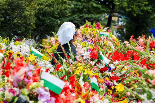 Silleteros Parade, Flower Fair, Medellin, Antioquia, Colombia photo