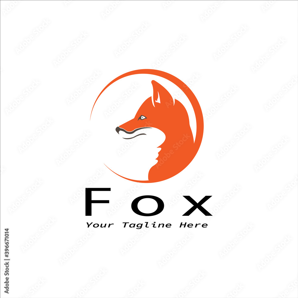 Obraz premium Fox logo Template vector design