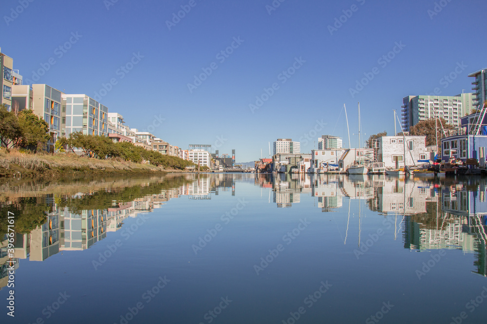 San Francisco Floating Homes During the Day