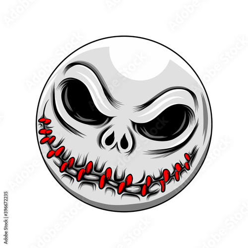 The scary zombie baseball  and the sewing mouth