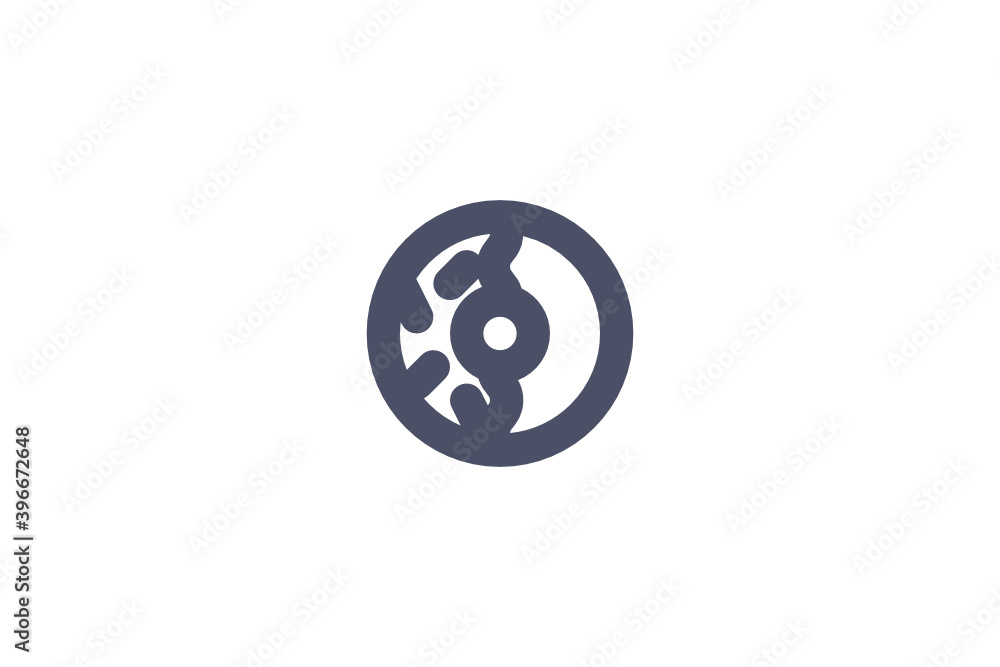 Donut Fast Food Meal Friendly Bold Icon Donut Fast Food Meal Friendly Bold Icon