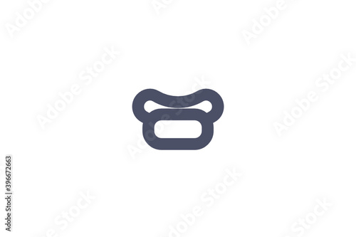 Hotdog Fast Food Meal Friendly Bold Icon