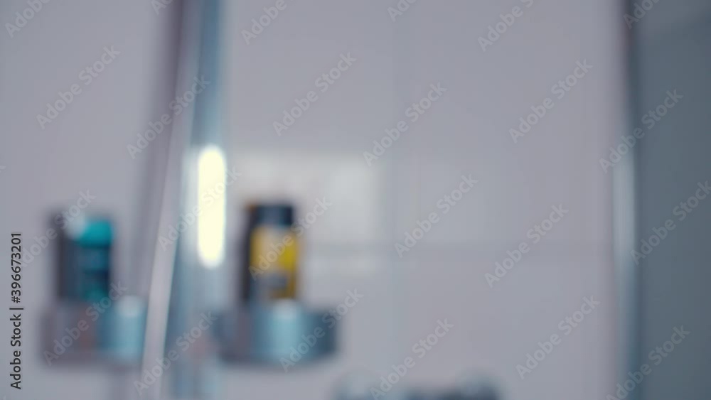 shower gels and shower head blurred shower gels and shower head blurred