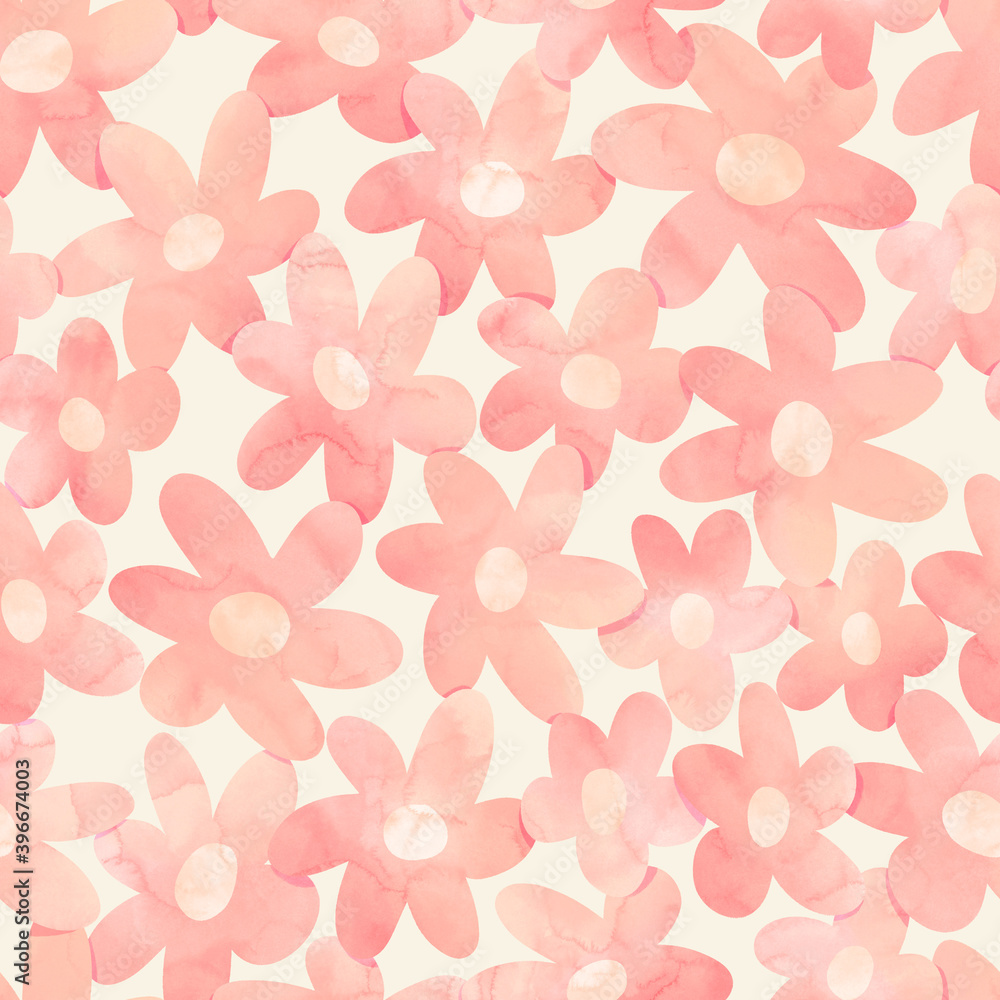 Botanical floral seamless pattern. Hand painting illustration with leaves. Stylish digital painting fabric design. Botanical floral seamless pattern. Hand painting illustration with leaves. Stylish digital painting fabric design.