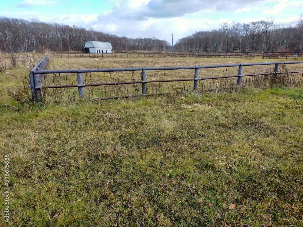 fence in the field fence in the field