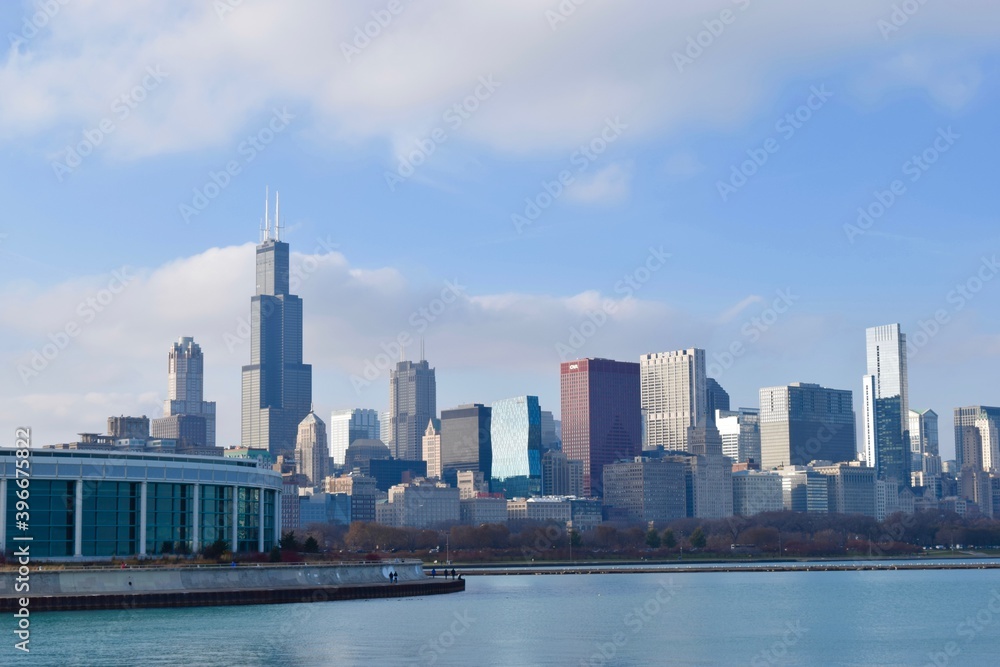 Naklejka premium city skyline 