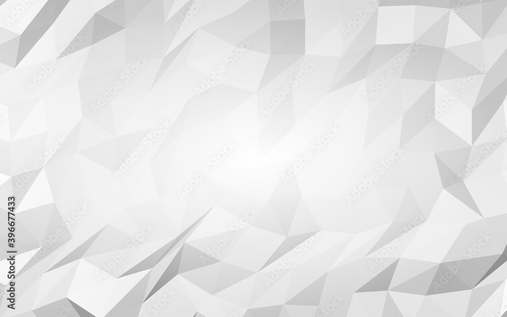 White abstract background. Lowpoly backdrop. Crumpled paper. 3D illustration White abstract background. Lowpoly backdrop. Crumpled paper. 3D illustration