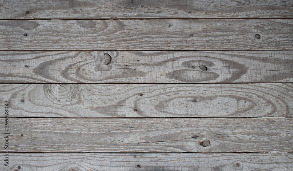 Naklejka premium Top view horizontal wood texture surface background with natural pattern rustic wooden table 