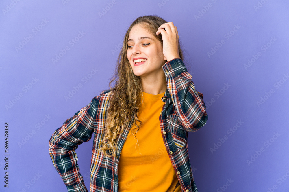 Young caucasian cute woman celebrating a victory, passion and enthusiasm, happy expression. Young caucasian cute woman celebrating a victory, passion and enthusiasm, happy expression.
