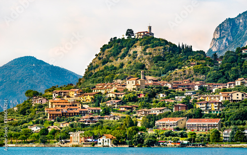 Eremo di San Pietro in Marone at Lake Iseo in Lombardy, Nothern Italy