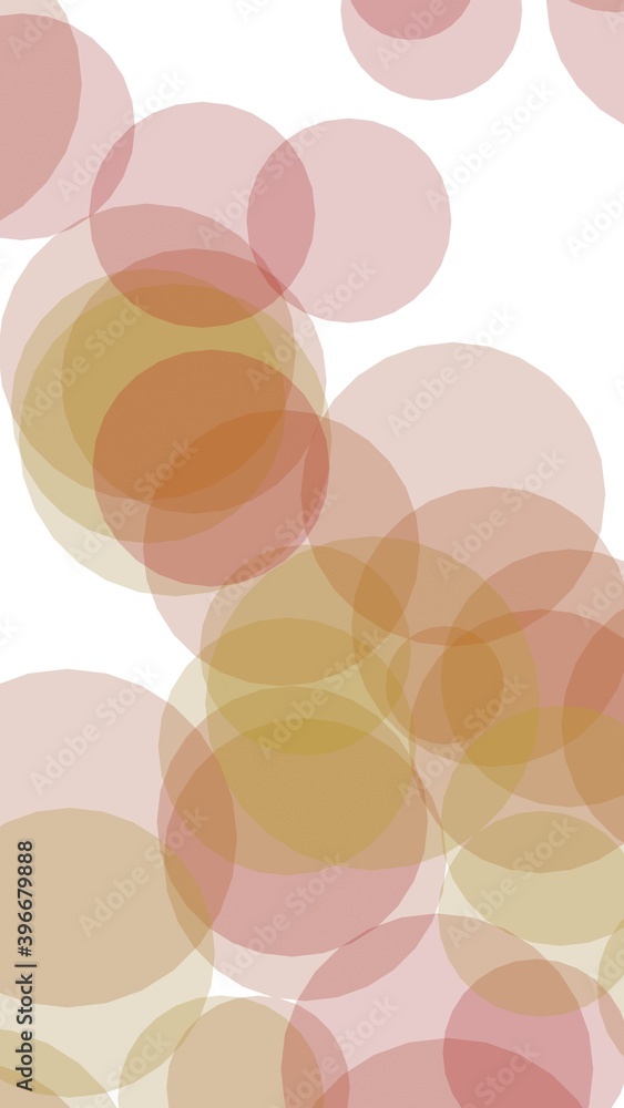 Multicolored translucent circles on a white background. 3D illustration Multicolored translucent circles on a white background. 3D illustration