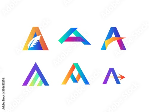Free Download Letter A Abstract Logo Design Vector Template. Suitable for various projects, presentation and businesses - GFXLoad