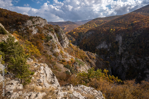 the great canyon of Crimea in October