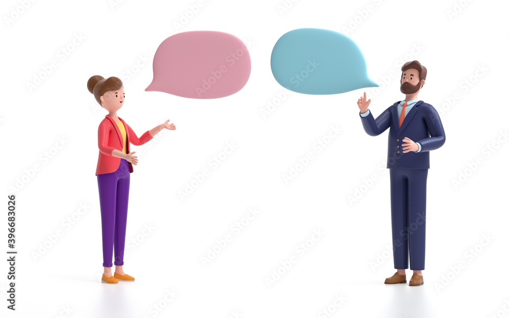 Two man talking and discussing. communication and talking concept. 3d rendering,conceptual image. Two man talking and discussing. communication and talking concept. 3d rendering,conceptual image.