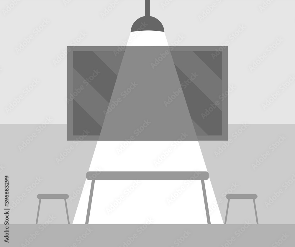the design of the interrogation room Stock Vector | Adobe Stock
