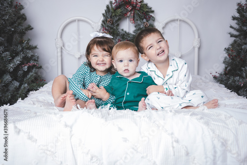 Christmas Pajamas with Children