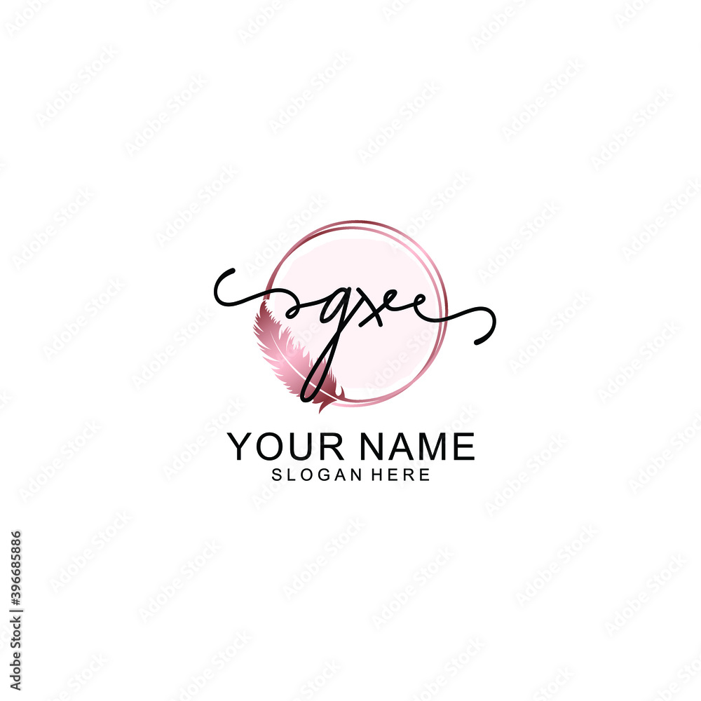 Initial GX Handwriting, Wedding Monogram Logo Design, Modern Minimalistic and Floral templates for Invitation cards Initial GX Handwriting, Wedding Monogram Logo Design, Modern Minimalistic and Floral templates for Invitation cards