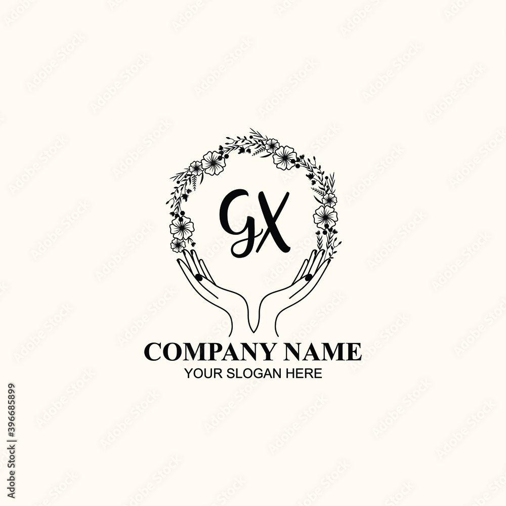 Initial GX Handwriting, Wedding Monogram Logo Design, Modern Minimalistic and Floral templates for Invitation cards Initial GX Handwriting, Wedding Monogram Logo Design, Modern Minimalistic and Floral templates for Invitation cards
