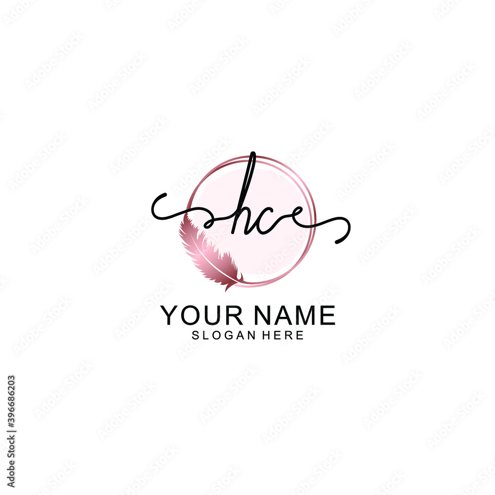 Initial HC Handwriting, Wedding Monogram Logo Design, Modern Minimalistic and Floral templates for Invitation cards Initial HC Handwriting, Wedding Monogram Logo Design, Modern Minimalistic and Floral templates for Invitation cards